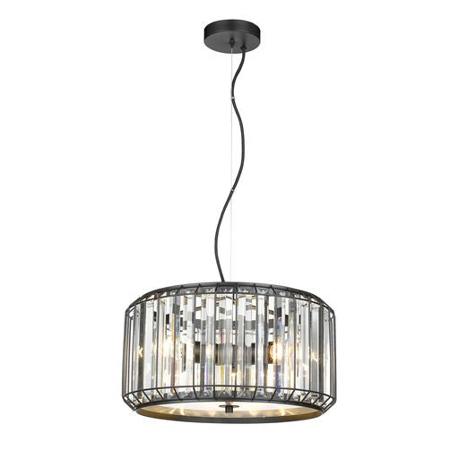 042BL3DECO 3 Light Ceiling Pendant Black