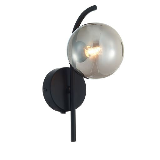 O024BL1WAL Otleby 1 Light Wall Light Matt Black