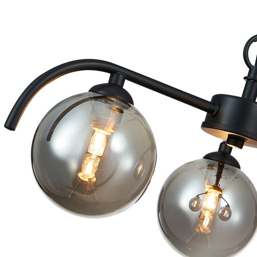 O042BL3FLUS Otleby 3 Light Ceiling Light Matt Black