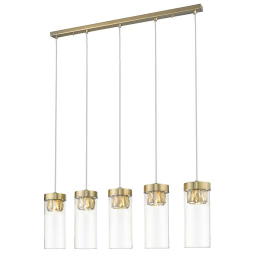 S012LAB5DECO Socora 5 Light Ceiling Pendant Antique Brass