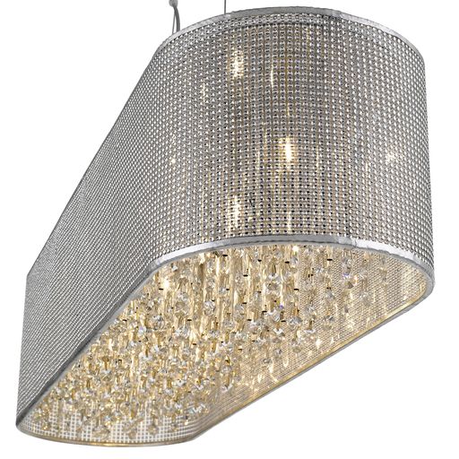 085SI6DECO 6 Light Ceiling Pendant Light Silver