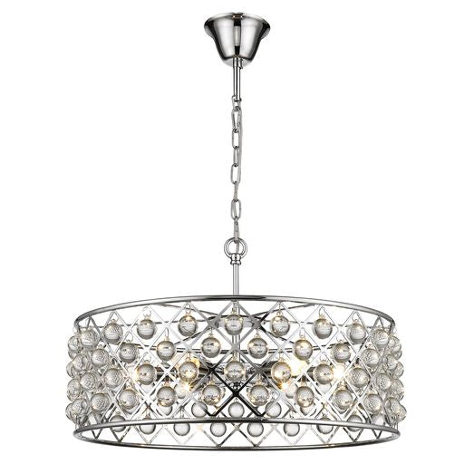 065CH6DECO 6 Light Ceiling Pendant Light Polished Chrome