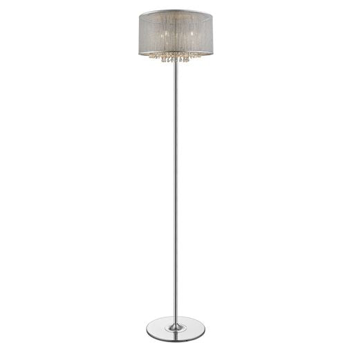 037SI4FLOL 4 Light Floor Lamp Silver