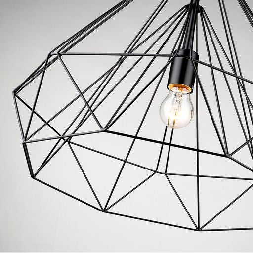 050MB1PEND 1 Light Ceiling Pendant Matt Black