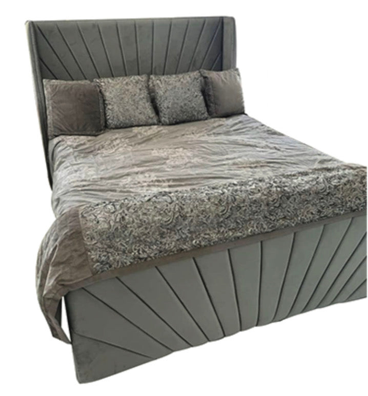 Line Wing Sleigh Bed