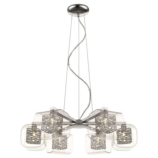 060CH6DECO 6 Light Ceiling Pendant Polished Chrome