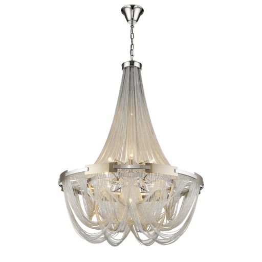 080SI10STAT 10 Light Ceiling Pendant Polished Chrome