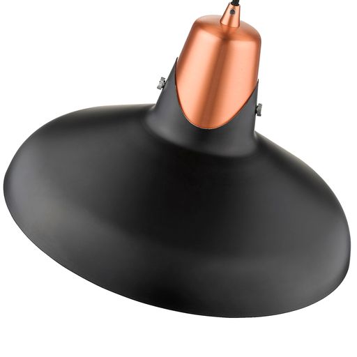 035MB1PEND 1 Light Ceiling Pendant Matt Black