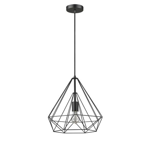 038MB1PEND 1 Light Ceiling Pendant Matt Black