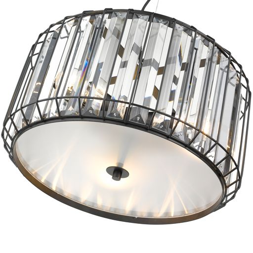 042BL3DECO 3 Light Ceiling Pendant Black