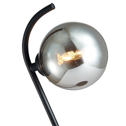 O020BL1FLOL Otleby 1 Light Floor Lamp Matt Black