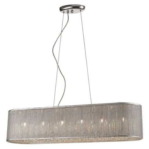 085SI6DECO 6 Light Ceiling Pendant Light Silver