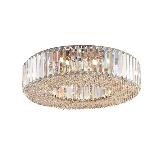 B051CL6FLUS Belgium 6 Light Flush Crystal Ceiling Light