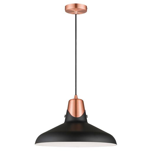 035MB1PEND 1 Light Ceiling Pendant Matt Black