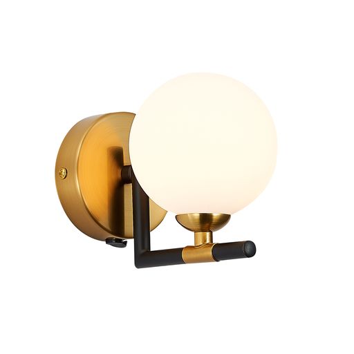 B010MB1WAL Batvia 1 Light Wall Light Black/Brass