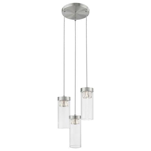 S031SN3DECO Socora 3 Light Ceiling Pendant Satin Chrome