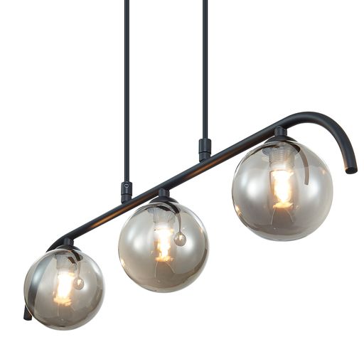 O060BL3DECO Otleby 3 Light Ceiling Pendant Matt Black