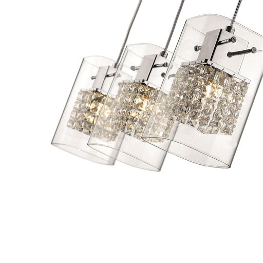 L062CH3DECO 3 Light Ceiling Pendant Polished Chrome