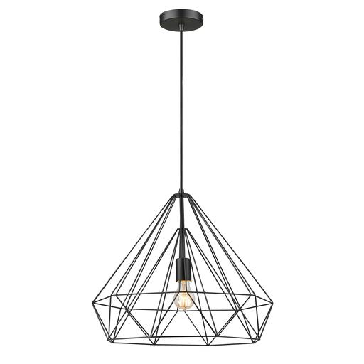 050MB1PEND 1 Light Ceiling Pendant Matt Black