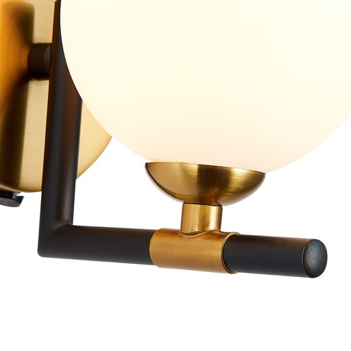 B010MB1WAL Batvia 1 Light Wall Light Black/Brass