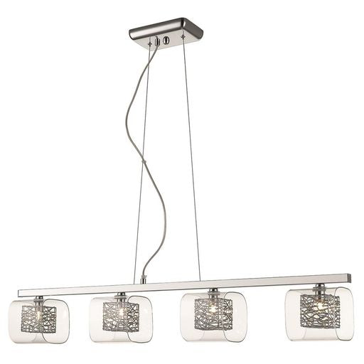 098CH4DECO 4 Light Bar Ceiling Pendant Polished Chrome